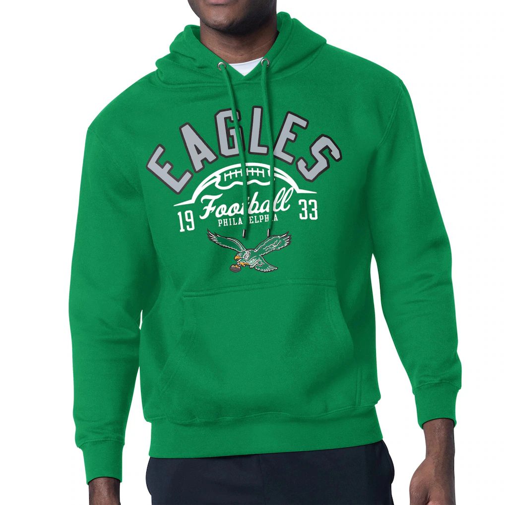 Men 2026 NFL Philadelphia Eagles Green Hoodie hooded style 01